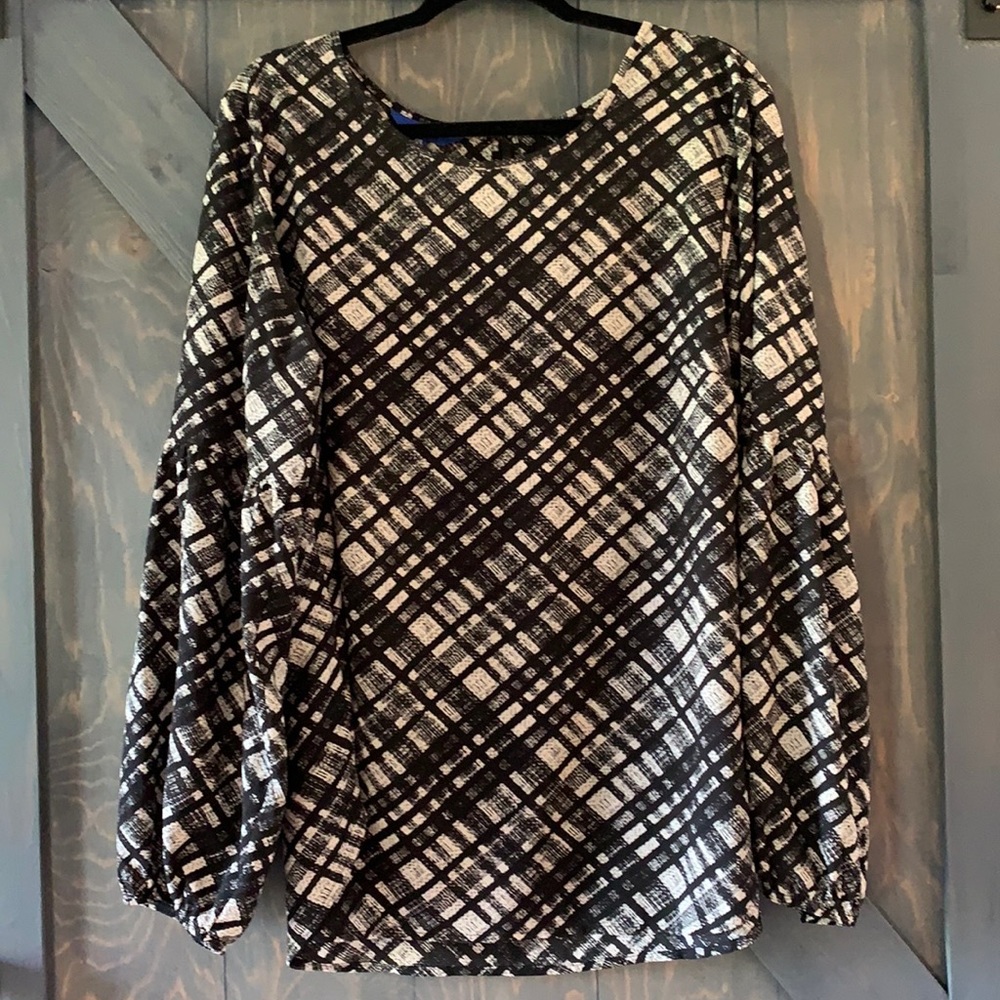 Apt 9 XXL plaid blouse